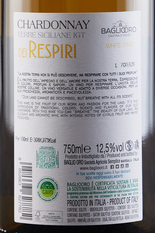 Terre Siciliane Chardonnay Dei Respiri