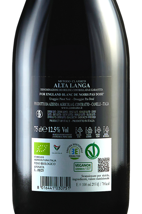 Alta Langa Blanc de Noir Dosaggio Zero Bio