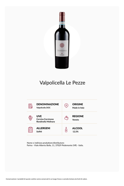 Confezione 6 bottiglie Valpolicella Le Pezze