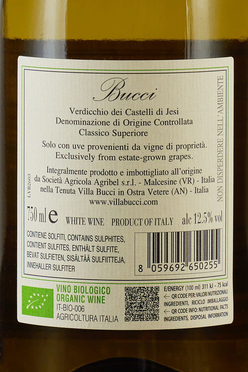 Verdicchio Dei Castelli Di Jesi Classico Superiore Bio