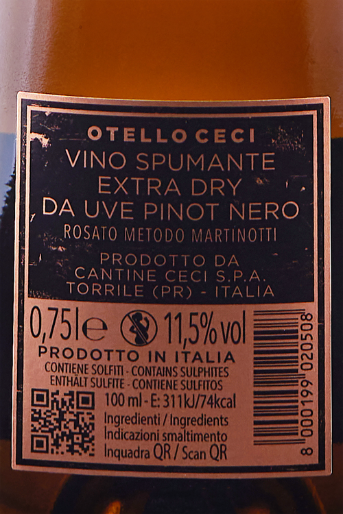 Brut Pinot Nero Ros&eacute; Otello 1813