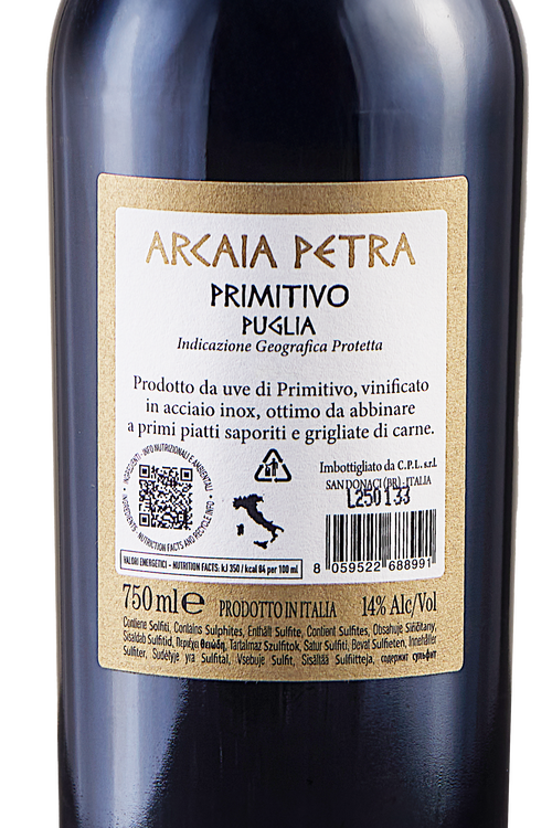 Puglia Primitivo Arcaia Petra