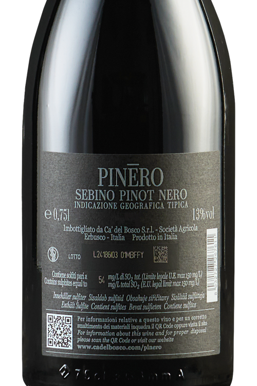 Sebino Rosso Pinot Nero Pinero