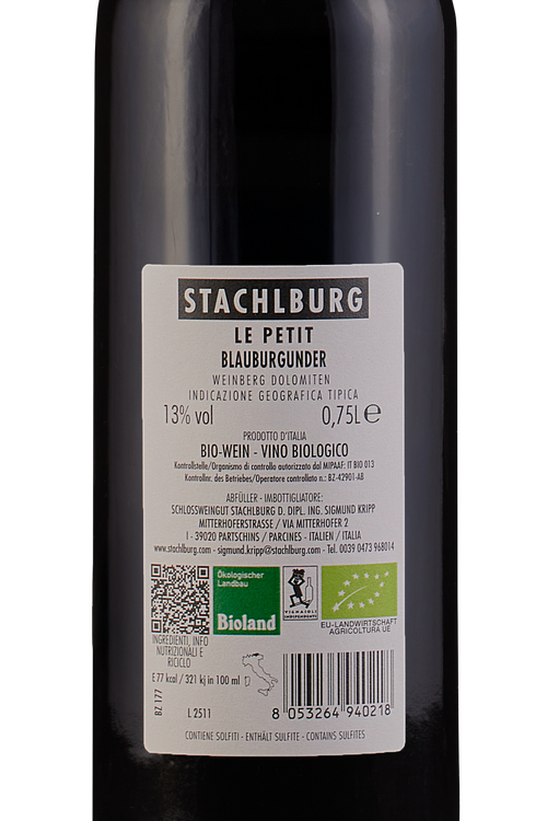 Alto Adige Pinot Nero Le Petit Bio