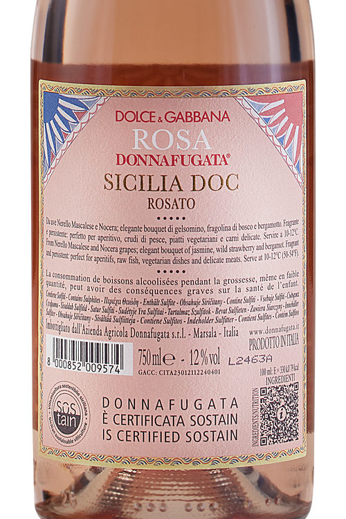 Sicilia Rosato Rosa Collezione Dolce & Gabbana