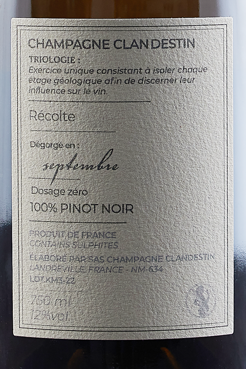 Champagne Brut Nature Trilogie Km-3